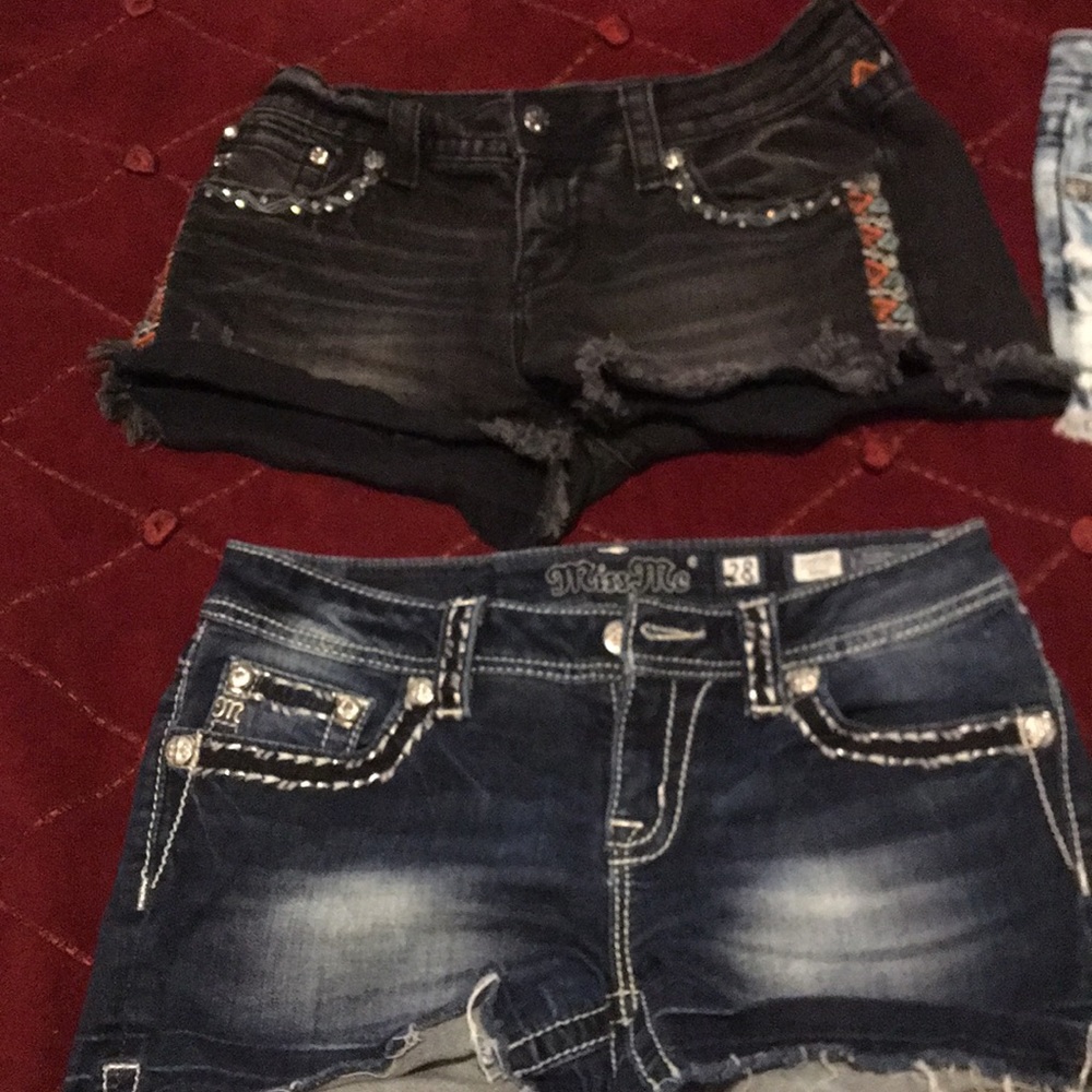3 pairs of size 28 miss me shorts great condition